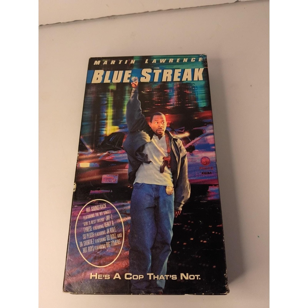Blue Streak VHS 2000 Martin Lawrence Comedy Movie